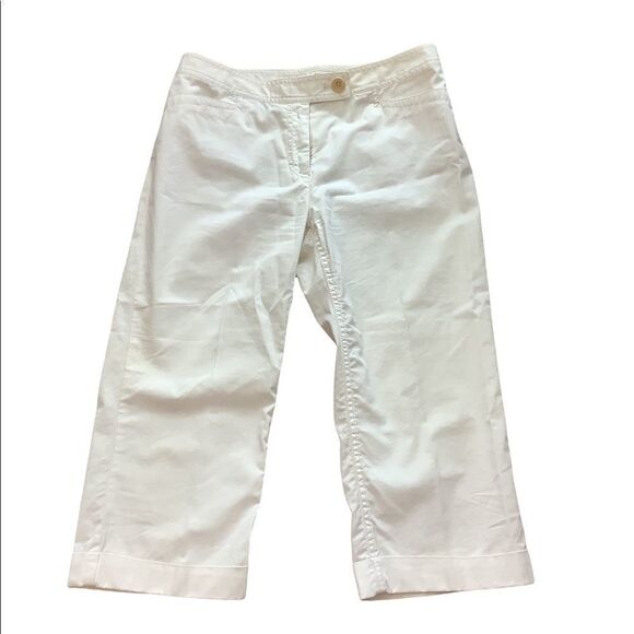 J Jill Genuine Fit Cropped Pants in Off White - Picture 1 of 6